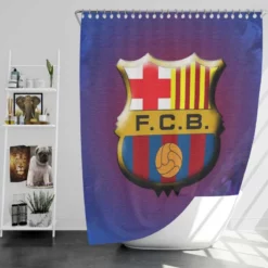 Active Soccer Club FC Barcelona Shower Curtain