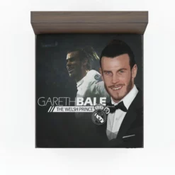 Active Welsh Football Player Gareth Bale Fitted Sheet
