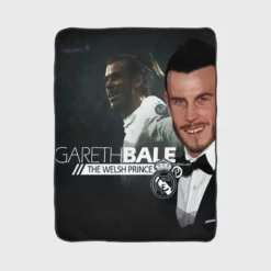 Active Welsh Football Player Gareth Bale Fleece Blanket 1