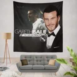 Active Welsh Football Player Gareth Bale Tapestry