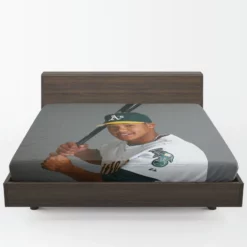 Addison Russell American Professional Baseball Player Fitted Sheet 1