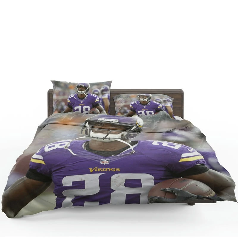 Adrian Peterson Energetic Running Back in NFL Bedding Set