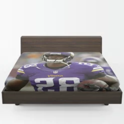 Adrian Peterson Energetic Running Back in NFL Fitted Sheet 1