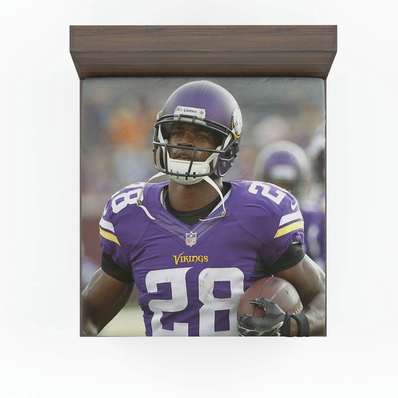 Adrian Peterson Energetic Running Back in NFL Fitted Sheet