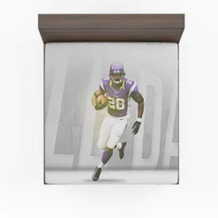 Adrian Peterson Greatest NFL Running Backs Fitted Sheet