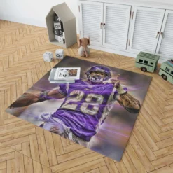 Adrian Peterson Popular NFL Player Rug 1