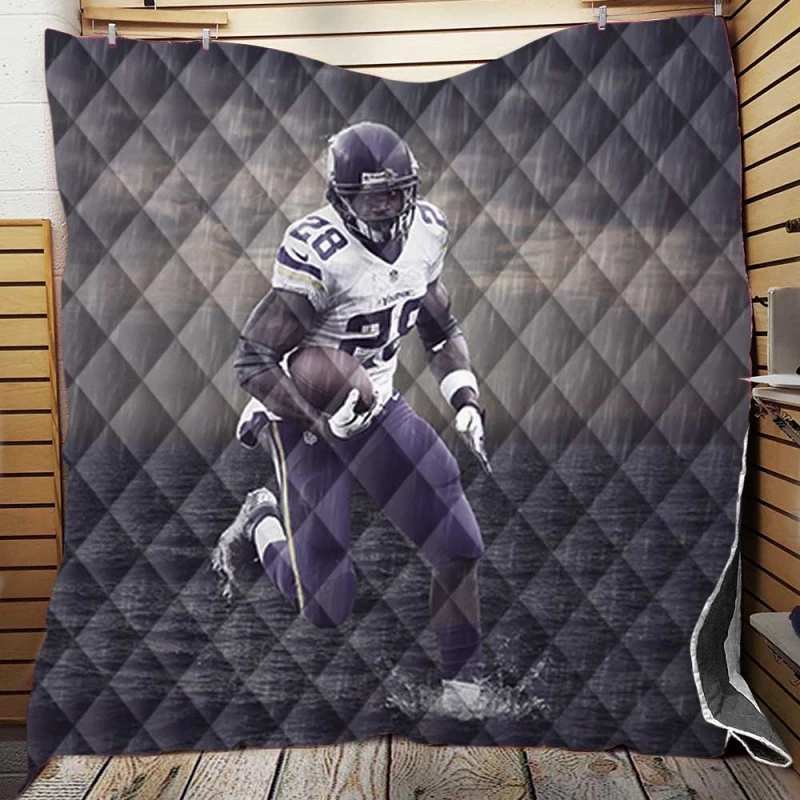 Adrian Peterson Top Ranked NFL Player Quilt Blanket