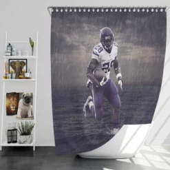 Adrian Peterson Top Ranked NFL Player Shower Curtain