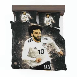 African Cup Sports Player Mohamed Salah Bedding Set 1