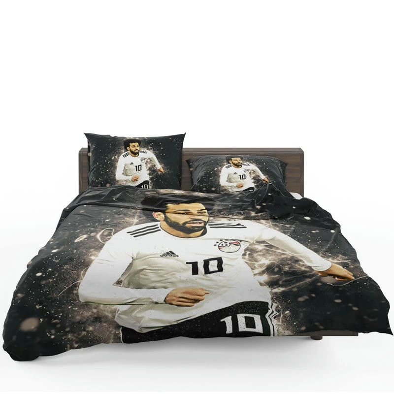 African Cup Sports Player Mohamed Salah Bedding Set