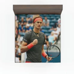 Alexander Zverev Populer Tennis Player in Germany Fitted Sheet