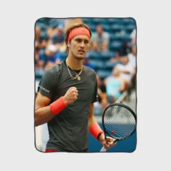 Alexander Zverev Populer Tennis Player in Germany Fleece Blanket 1