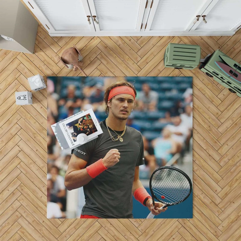 Alexander Zverev Populer Tennis Player in Germany Rug