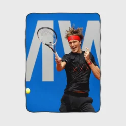 Alexander Zverev Professional German Tannis Player Fleece Blanket 1