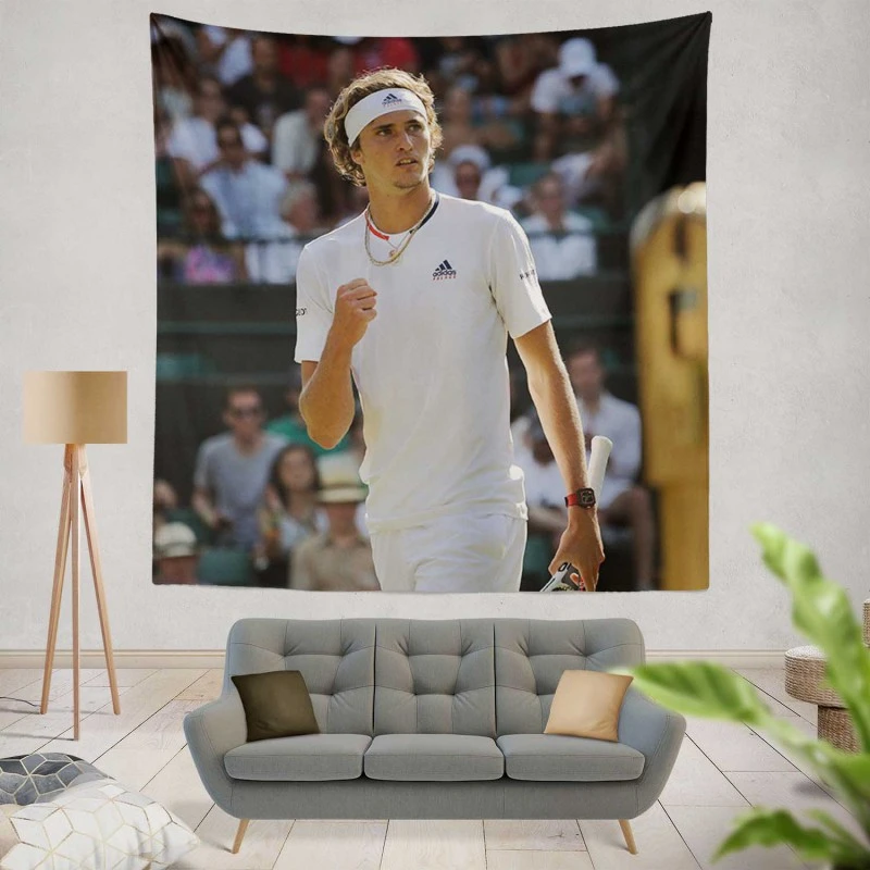 Alexander Zverev Top Ranked ATP Tennis Player Tapestry