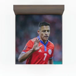 Alexis Sanchez Best Chile Forward Football Player Fitted Sheet