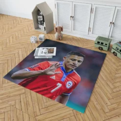 Alexis Sanchez Best Chile Forward Football Player Rug 1