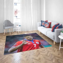 Alexis Sanchez Best Chile Forward Football Player Rug 2