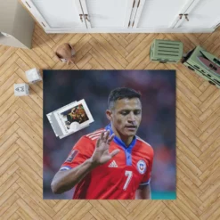 Alexis Sanchez Best Chile Forward Football Player Rug