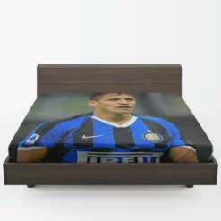 Alexis Sanchez Energetic Football Player Fitted Sheet 1