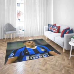 Alexis Sanchez Energetic Football Player Rug 2