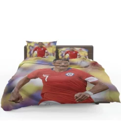 Alexis Sanchez Ethical Football Player in Chile Bedding Set