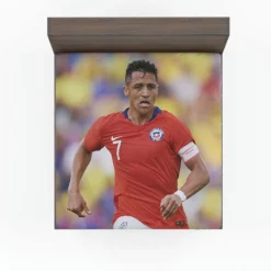 Alexis Sanchez Ethical Football Player in Chile Fitted Sheet