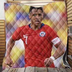 Alexis Sanchez Ethical Football Player in Chile Quilt Blanket