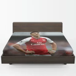 Alexis Sanchez Exciting Football Player Fitted Sheet 1