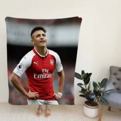 Alexis Sanchez Exciting Football Player Fleece Blanket