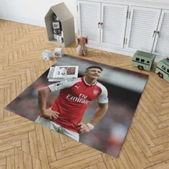 Alexis Sanchez Exciting Football Player Rug 1