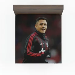 Alexis Sanchez Exellent Manchester United Football Player Fitted Sheet