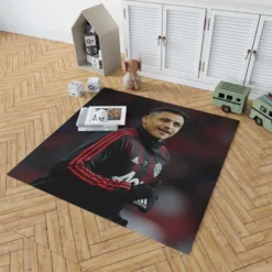 Alexis Sanchez Exellent Manchester United Football Player Rug 1