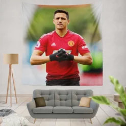 Alexis Sanchez FIFA Football Player Tapestry