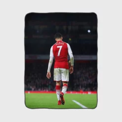 Alexis Sanchez Famous Arsenal Football Player Fleece Blanket 1