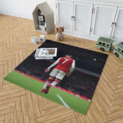 Alexis Sanchez Famous Arsenal Football Player Rug 1