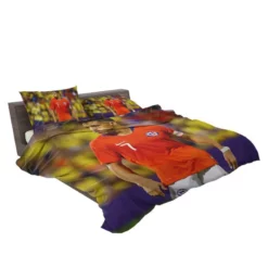 Alexis Sanchez Focused Chile Football Team Captain Bedding Set 2