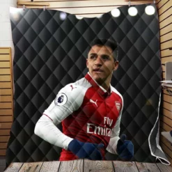 Alexis Sanchez Greatest Chilean Football Player Quilt Blanket