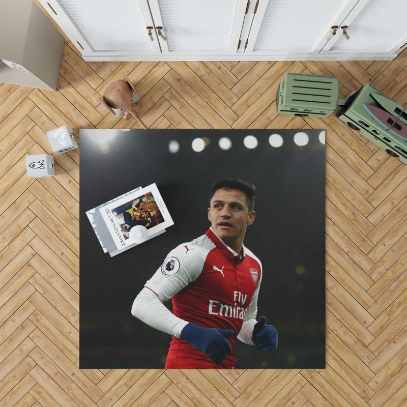 Alexis Sanchez Greatest Chilean Football Player Rug