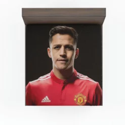 Alexis Sanchez Manchester United Forward Soccer Player Fitted Sheet