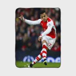 Alexis Sanchez Populer Arsenal Forward Football Player Fleece Blanket 1