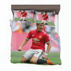 Alexis Sanchez Powerful Forward Football Player Bedding Set 1