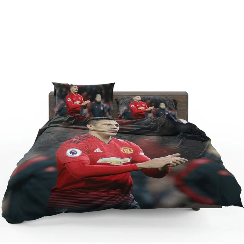 Alexis Sanchez Strong Chile Football Player Bedding Set