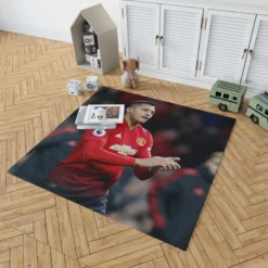 Alexis Sanchez Strong Chile Football Player Rug 1