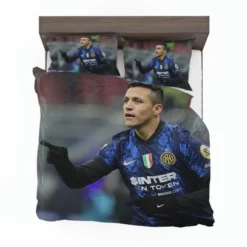 Alexis Sanchez Top Ranked Inter Milan Football Player Bedding Set 1