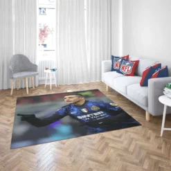 Alexis Sanchez Top Ranked Inter Milan Football Player Rug 2