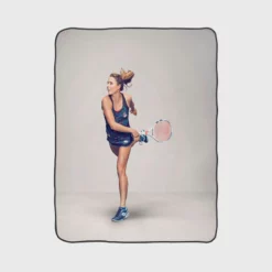 Alize Cornet French Professional Tennis Player Fleece Blanket 1