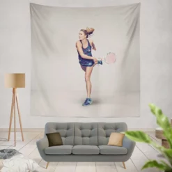 Alize Cornet French Professional Tennis Player Tapestry