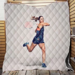 Alize Cornet WTA Populer Tennins Player Quilt Blanket