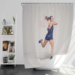 Alize Cornet WTA Populer Tennins Player Shower Curtain